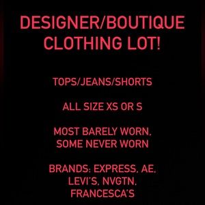 Name Brand Women’s Clothing Lot, sz XS & S, Tops/Shorts/Jeans